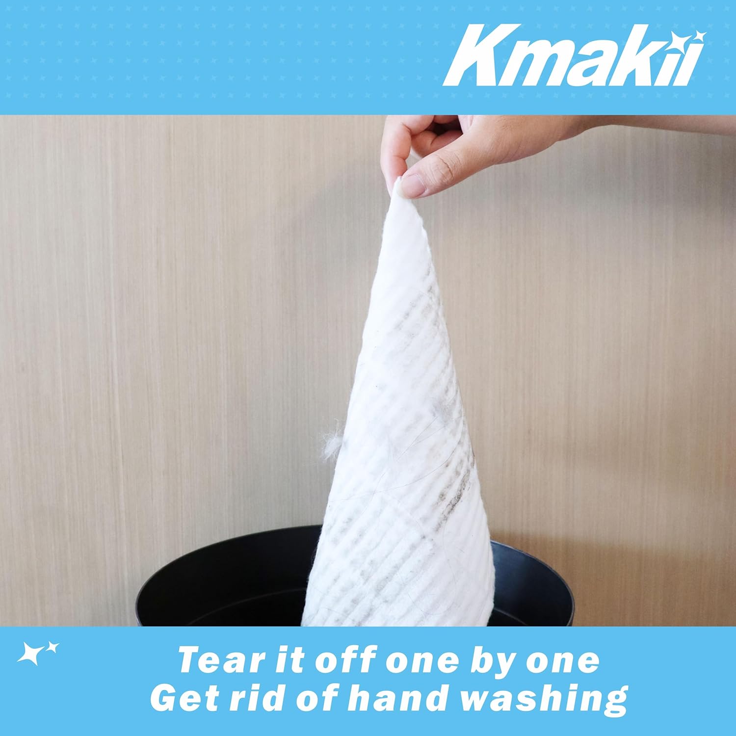 KMAKII Dry Sweeping Cloths Dry Mop Refills for Floor Mopping and Cleaning Disposable Dusting Cloths Electrostatic Cloths Unscented 120 Counts