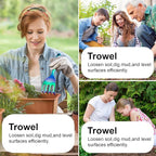 Rainbow Gardening Tool Set, Trowel, Pruning Shears, and Hand Fork (3-Pack)