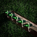 Novelty Lights Incandescent Christmas Replacement Bulbs - Indoor/Outdoor Individual Bulbs for Christmas Tree, Display, & More - C9/E17 Intermediate Base, 7 Watt Lights (Green, 25 Pack)