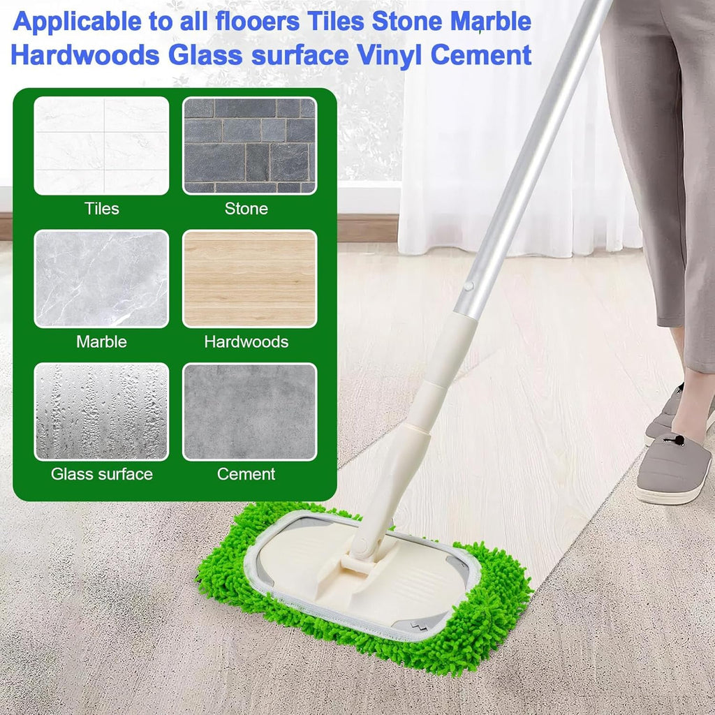 Reusable Dry Wet Mop Pads Refills for Swiffer Sweeper Mop Microfiber Replacement Sweeping Cloths Floor Cleaning Mopping Pad (5PCS)