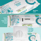 24 Pack Surface Cleaning Wipes with Bleach, All-Purpose Cleaner for Bathroom, Kitchen, Office, 1728 Count Soft Flow, Fresh Scent, Lint Free & Durable