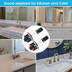 Dreyoo 2 Pack Hot Cold Faucet Cartridge Replacement Compatible with Pfister 9100310/Pfister 9100320, with Waterproof Silicone Grease, Hot Cold Water Handle Faucet Ceramic Cartridge Kit