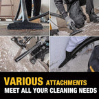 DEWALT 5 Gallon STEALTHSONIC Shop Vacuum Wet and Dry, Powerful Suction & Portable Shop Vac with Attachments, Ultra Quiet Wet Dry Vacuum for Home, Garage, Car, Workshop, Jobsite, DXV05S-QT, 4 Peak HP