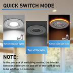 Spot Lights Indoor 4 Inch with Night Light, Outdoor recessed Lighting with Junction Box,9W 750LM Dimmable ETL Listed, Airtight, 5CCT Selectable