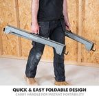 Evolution Power Tools Compact Folding Saw Horses Twin Pack (Aka Saw Bench, Sawhorse Pair) - Supports Up to 500KG - Lightweight & Portable (EVOSH1)