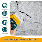 Concrete Crack Filler, Cement Crack Filler, Self Leveling Concrete Crack Repair Sealant–Quick-Drying, Waterproof, Durable Filler for Driveway, Sidewalk & Expansion Joint Repair-2 PCS