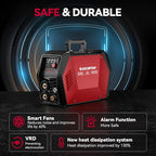 ARCCAPTAIN iControl TIG 205 Pro, 5 In 1 Cold Spot Stick/TIG Welder, 120V/240V Welding Machine with Large LED Display, 2T/4T, Hot start, Arc Force and Anti-stick