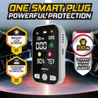 Marcala 3-Pack Travel Carbon Monoxide Detector | 2026 V2.0 4-in-1 Natural Gas & Carbon Monoxide Detectors Portable | Wall Plug-in with Backup Battery for Power Outages | Temp, Humidity, Gas & CO Alarm