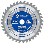 7-1/4-Inch 36-Tooth Circular Saw Blade,TCT ATB Framing Blade,20mm Bore(16mm Reduction Ring Included) for Wood Fast Cutting
