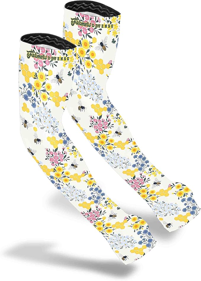 FARMER'S DEFENSE Sleeves | UV Cooling Sleeves | Anti-Scratch Sun Protection Arm Sleeves for Gardening Harvesting Outdoors