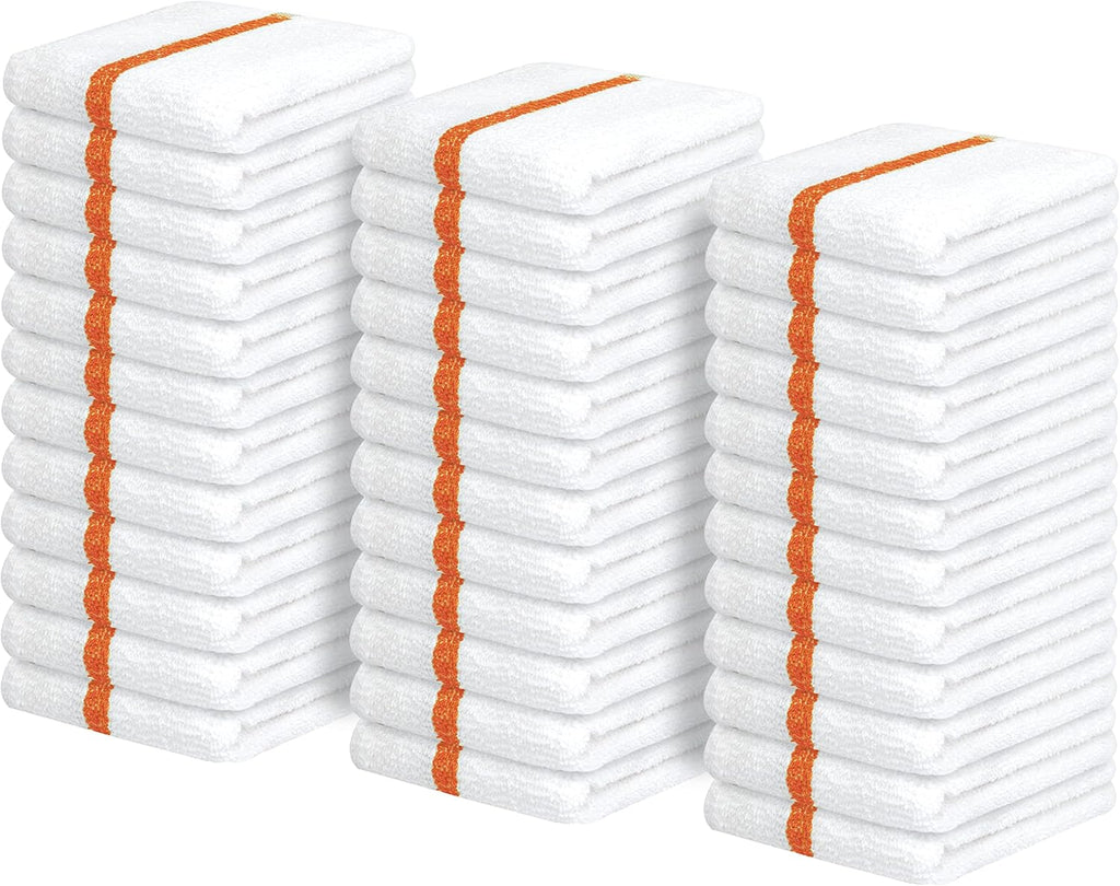 Avalon Towels Terry Bar Mop Towels (Value Pack of 36) Size 16"x19" – Absorbent and Durable, Multipurpose Cleaning Rags, Cotton Cleaning Cloths, Terry Cloth Rags, Reusable Shop Rag