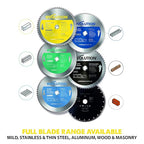 Evolution 14BLADESS | 14" 90T Stainless Steel Blade | TCT Saw Blade for Evolution S14CPS, S15CPS, S355MCS, S355CPSL | 1" Arbor | Max 1600 RPM | Precision Stainless Steel Cutting for Metalworking