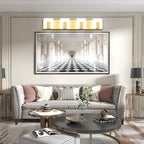 Aipsun Gold Vanity Lights for Bathroom Modern LED 4 Lights Bathroom Vanity Lights Up and Down Wall Light Fixtures 6000K