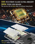 Gefolly SL-8500W Solar Street Lights Outdoor, 500000LM Commercial Parking Lot Light Dusk to Dawn IP67 Waterproof 6500K Security Flood Lights with Motion Sensor Lamp for Yard, Road