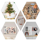 LMJIA Heavy Duty Double Sided Tape, Clear Reusable Mounting Tape Picture Hanging Adhesive Tape Removable Wall Tape Adhesive Poster Tape (100PC, Rectangular-inch*0.7inch)