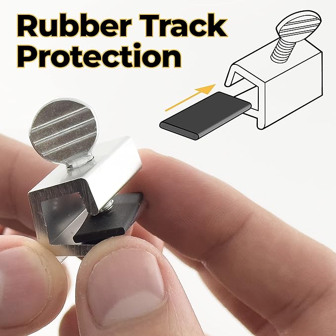 Window Locks, 10 Pack for Vertical and Horizontal Windows, Adjustable Aluminum Stoppers, Window Security, No-Drill Install, Requires 28-36mm Clearance