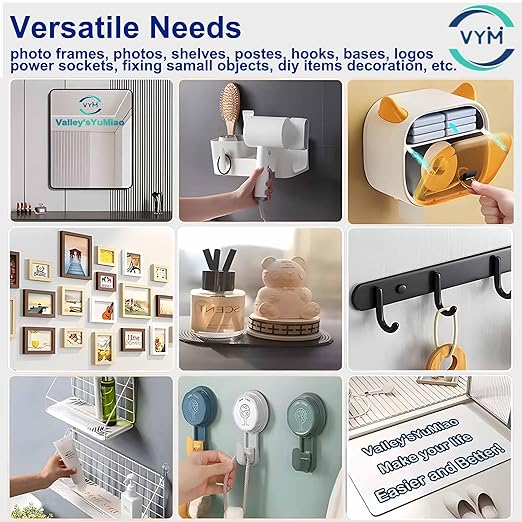 4Rolls Thicker 2mm, Nano Double Sided Mountinging Heavy Duty Tape, 2 Sides Sticky Tack Tape for Painted Walls AC Hanging Clear, 0.7in×10fts, 40fts Total Long (Thicker. 4 pack×0.7''×10fts)