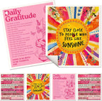 6 Pack Swedish Dishcloths for Kitchen - Reusable Dish Cloths for Washing Dishes Absorbent Cute Funny Kitchen Towels Cleaning Sponge, Positive Words