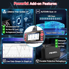 2025 New Upgraded FOXWELL Car Scanner NT604, OBD2 Scanner Diagnostic Tool, ABS Scanner, Airbag Scanner, Check Engine Code Reader, Transmission Scan Tool for All Vehicles, English/Spanish Ver., AutoVIN