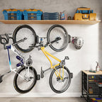 monTEK Swivel Bike Wall Mount, Bike Hangers for Garage, Bike Wall Mount with Two Extra Storage Hooks, Bike Hanger Wall Mount for Space Saving, Bike Rack Garage Holds Up to 77 lbs