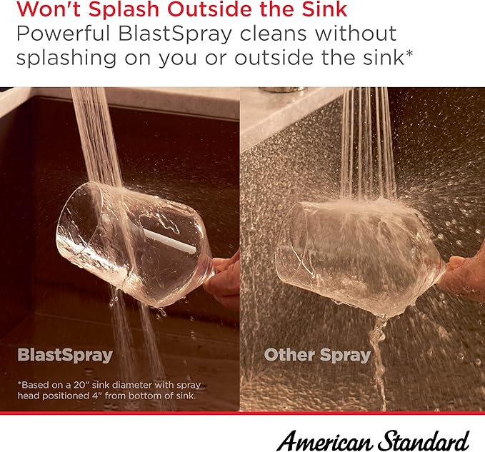 American Standard 1048810000 Aspirations Single-Hole Kitchen Sink Faucet with Pull-Down Sprayer, 1.8 GPM, Polished Chrome