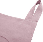 Amazhiyu 100% Linen Door Hanging Laundry Hamper Bag, 19x27 Inches Pink