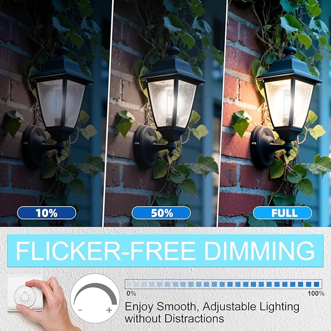 Tubular LED Edison Bulb Dimmable 4000K Neutral White, 6W, 60 watt Equivalent, E26 LED Light Bulbs, T10 Edison Bulbs for Chandeliers, Ceiling Fan, 90+CRI 600LM, 6 Pack