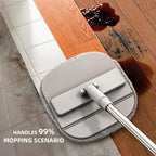 Mop and Bucket Set, Spin Mop with Dirty Water Self Separation System with 4 Mop Head Replacement, Self Cleaning Mops and Buckets System with Mop Scraper for Household Use Floor Cleaning