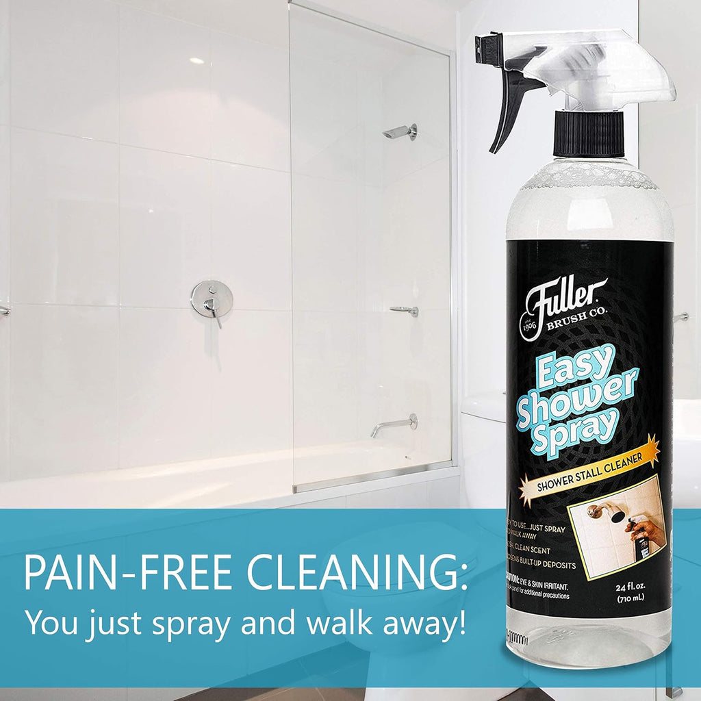 Fuller Brush Easy Shower Spray - No Scrub Shower Cleaner - Multi Surface Formula Keeps Surfaces Clean From Dirt, Soap Scum and Hard Water Stain Build Up Perfect for Shower Floors Walls (Pack of 6)