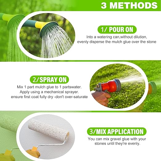 Wet Look Stone Sealer - 64oz High Gloss Paver Sealer Stone Color Enhancer Concrete Sealer with Long-Lasting Gloss Protection, Stain Proof for Interior and Exterior Slate, Driveway, Floor, Standsotne