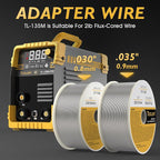 TOOLIOM 135A Gasless Flux Core MIG Welder 110V MIG Welder Flux MIG/Lift TIG/Stick 3 in 1 Welding Machine IGBT DC Inverter with LCD Display