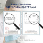 Frizzlife 1200GPD Reverse Osmosis Water Filter, NSF/ANSI 42&58&372 Standards, 11-Stage Tankless RO Water Filtration System, Under Sink, 3:1 Pure to Drain, Smart Faucet, Reduce PFAS, BPA Free, PD1200