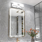 Tipace 2 Lights Modern Chrome LED Vanity Light for Bathroom Wall Light Up and Down LED Bathroom Light Fixtures Over Mirror(White Light 6000K)