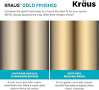 KRAUS Oletto Single Handle Kitchen Bar Faucet with QuickDock Top Mount Installation Assembly in Spot Free Antique Champagne Bronze, KPF-2600SFACB