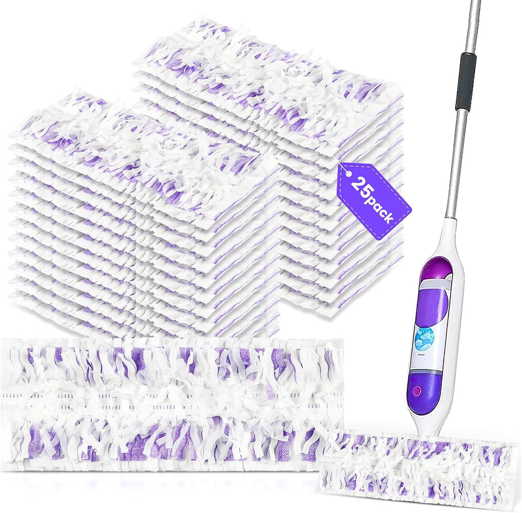 25 Pack Power Mop Pad Refills for Swiffer PowerMop Multi-Surface Mop, Powermop Multi-Surface Mop Pad Replacement Kit