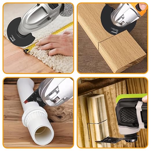 35PCS Multitool Blades, 7 Types Titanium & HCS Oscillating Tool Blades for Wood Metal Plastic, Quick Release Saw Blades Compatible with Dewalt Rockwell Fein Milwaukee Ryobi