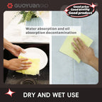 Disposable Cleaning Cloths Reusable Dsih Cloths for Kitchen Disposable Dish Rag Dry Fast 11.8x11.8 inch Pack of 100, Yellow