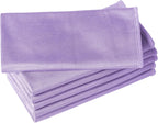 6 Pack Microfiber Glass Cleaning Cloth, 16 Inch X 16 Inch, Lint Free Quickly Clean Window, Glasses, Windshields, Mirrors, and Stainless Steel, Purple