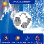 (1" Conduit Parts 30 Pack) Yariwiz 1 Inch PVC Electrical Conduit Fitting Plastic Liquid Tight Conduit Connector Kit, 10 Pack of Conduit 90 Degree Elbows and 10 Pack of Conduit Straps