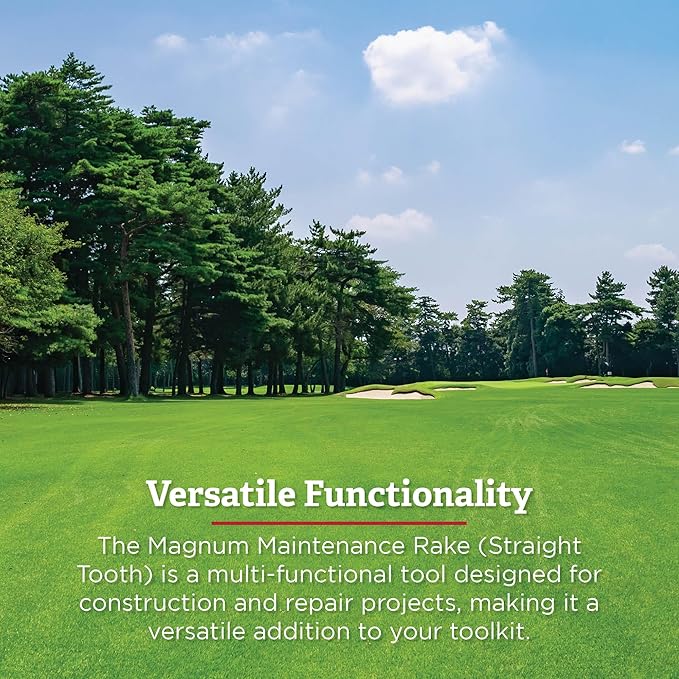 Standard Golf 30" Magnum Maintenance Straight Tooth Rake from