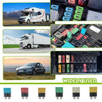 5A 10A 15A 20A 25A 30A DC 12V-14V Auto Reset Circuit Breaker ATC/ATO Low Profile T1 Mini Blade Fuses Breakers for Car Trucks Marine Boat RV Solar and More,2 Pack
