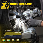 Cordless Impact Wrench 1/2" Compatible with DeWalt 20V Battery, 1700 Ft-lbs (2300 Nm) High Torque Impact Driver, Electric Impact Gun with 4 Modes & LED Light for Car, Truck(Bare Tool)