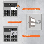 Generator Interlock Kit Fit for Square D QO or Homeline 150 and 200 Amp Panels 1-3/8 Inch Space Between Main & Generator Breaker