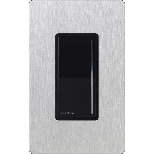 Lutron Sunnata Touch Dimmer Light Switch, LED+ Advanced Technology for LED and Incandescent, 3 Way/Multi Location, STCL-153M-BL, Black