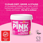 Stardrops - The Pink Stuff Miracle Cleaning Paste & SQeeZY Scrubber Sponge Bundle – All-Purpose, Non-Scratch Cleaner for Kitchens, Bathrooms, Walls, Floors, Pots, Grout, and More