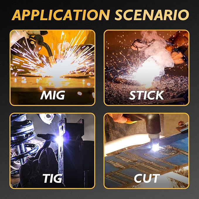 TOOLIOM Auto Darkening Welding Goggles 4 Arc Sensor Eye Protection Safety Goggles Welding Glasses with 𝐋𝐄𝐃 𝐋𝐢𝐠𝐡𝐭𝐢𝐧𝐠 & 𝐓𝐘𝐏𝐄-𝐂 𝐂𝐡𝐚𝐫𝐠𝐢𝐧𝐠 for MIG TIG Stick