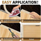 GSCIT Club Oak Edge Banding, 7/8 inch x 10ft roll of Veneer Edge Banding - Pre-glued Flexible, Real Wood Tape for Cabinet Repair & Furniture Restoration