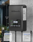 300W Low Voltage Landscape Transformer, 2 Zone Independent Control Landscape Lighting Transformer, 120VAC to 12/14V AC Low Voltage Transformer with Timer & Photocell Sensor ETL Listed D22LT06