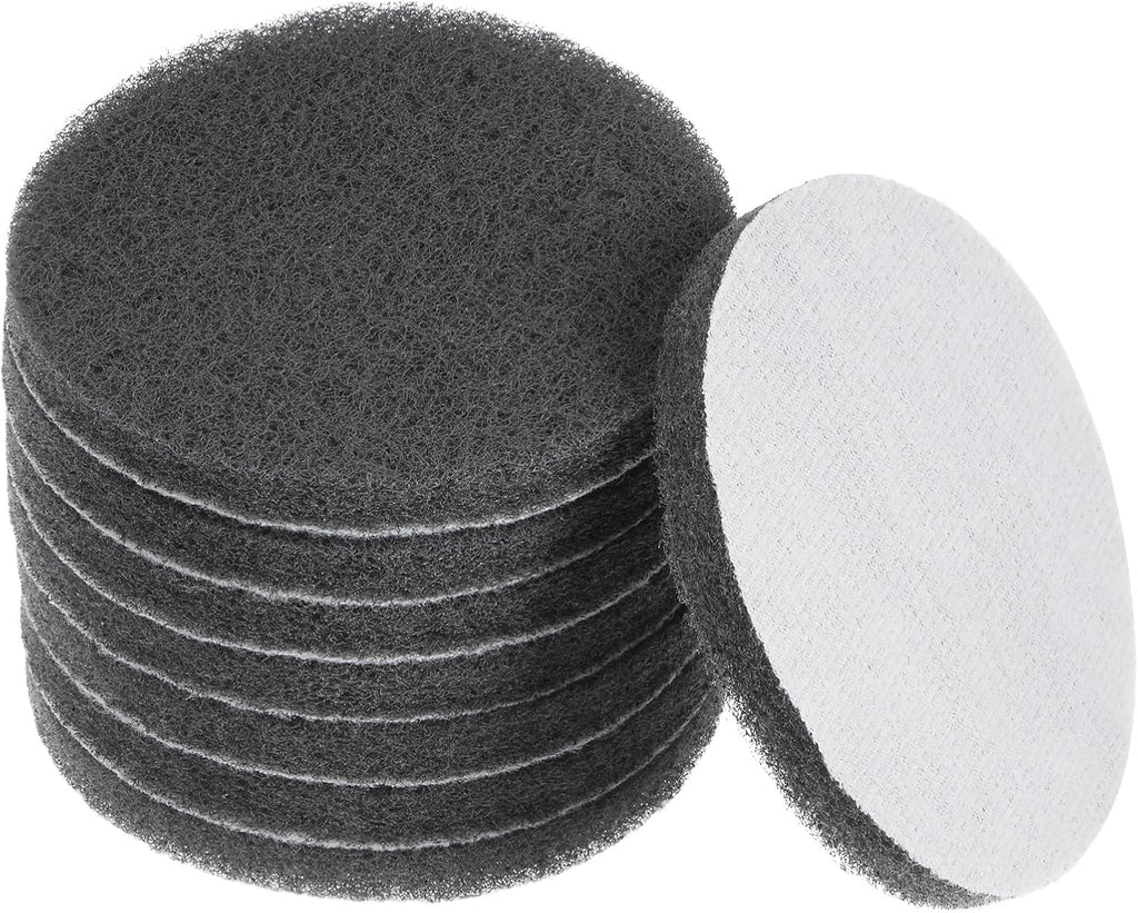 HARFINGTON 8pcs Drill Power Brush 4 Inch Tile Scrubber Scouring Pads 1000-1200 Grit for Bathroom Kitchen Household Cleaning