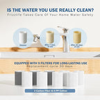 Frizzlife Splash-proof Sink Faucet Extender with Filter, Certified Reduce 99% Chlorine, 1080° Rotating Tap Aerator, 3 Modes Spray Attachment for kitchen/Bathroom/Toddlers, Extra Extension